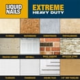 thumbnail image 4 of Liquid Nails Extreme Heavy Duty White Hardware Adhesive 10 oz for Interior and Exterior Construction, 4 of 8
