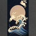 thumbnail image 2 of CafePress - FULL MOON, WAVE, RABBITS Maternity T Shirt - Maternity Dark T-Shirt, 2 of 3