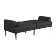 thumbnail image 4 of Serta Princeton Modern Convertible Sofa with Full Size Sleeper, Black Chenille Fabric, 4 of 14