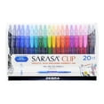 thumbnail image 1 of Zebra Sarasa Clip Rollerball Pens, Fine Point, 0.5 mm, Assorted Ink Colors, 20 Pack, 1 of 5