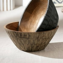 Handcrafted Mango Wood Bowl Elegant Table Centerpiece/Serving Bowl