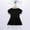 Black, variant on WOYY Girl's Cotton Short Sleeve Play Dress Solid Color Summer Casual Dress, Sizes 12M-5T