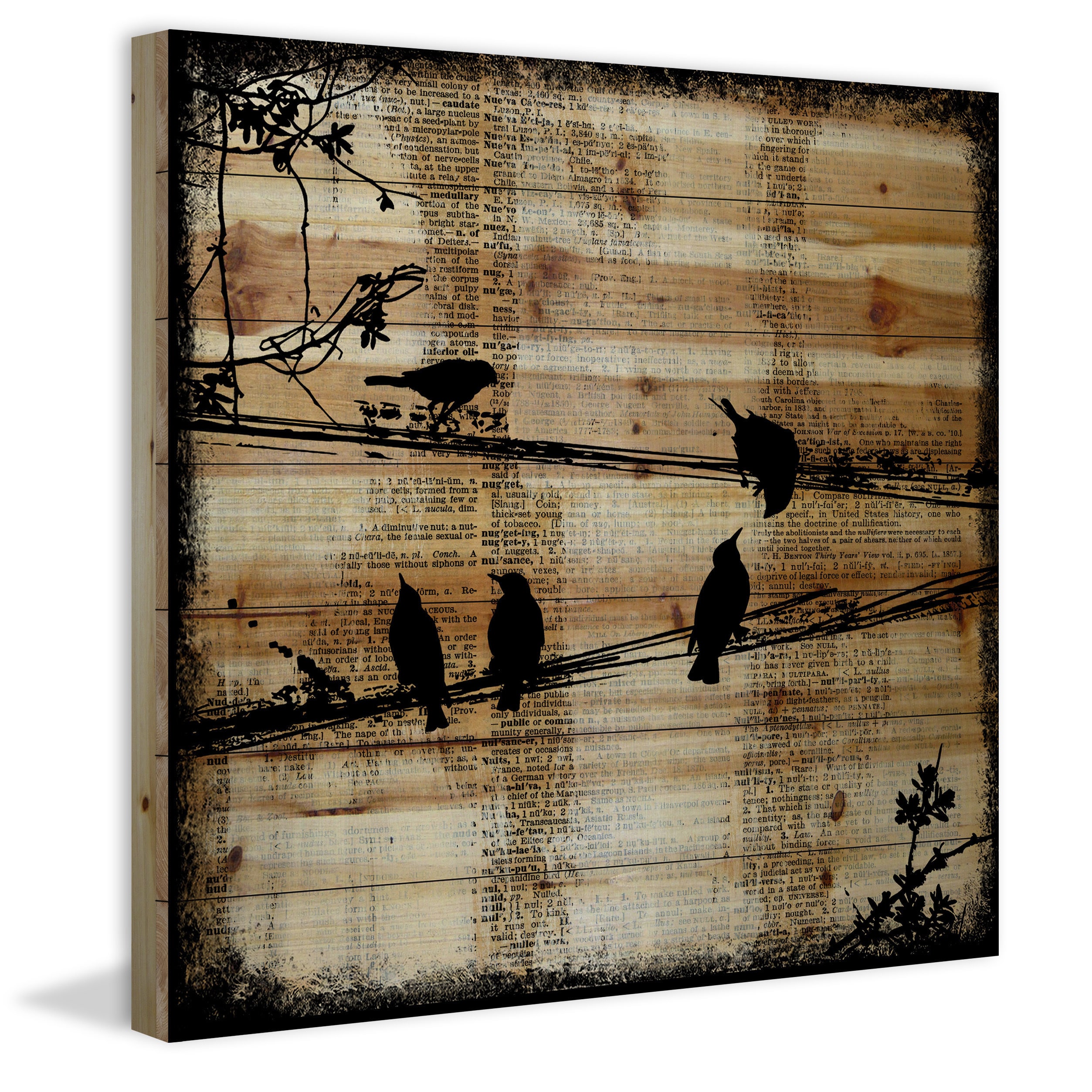 "Word Keepers" Painting Print on Natural Pine Wood
