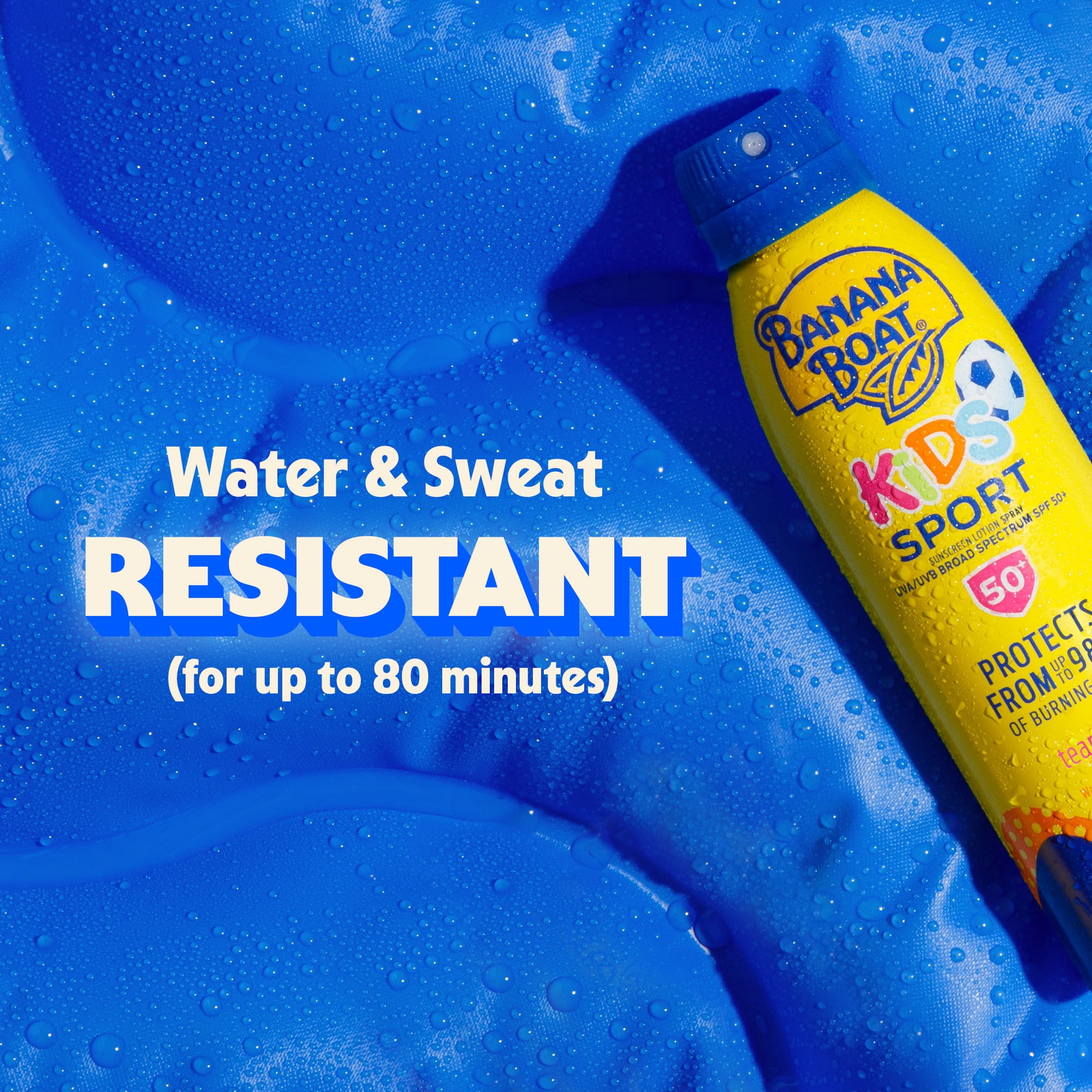 Banana Boat Kids Sport Sunscreen Spray SPF 50, Twin Pack, Kids Sunscreen Spray, 2 6 oz Sprays