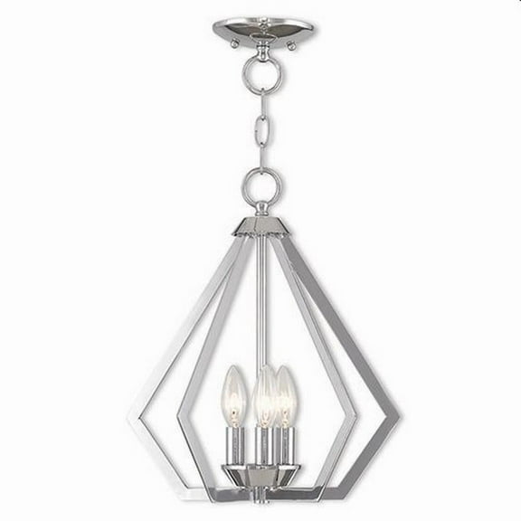 Modern Contemporary Three Light Chandelier-Polished Chrome Finish Bailey Street Home 218-Bel-2256014