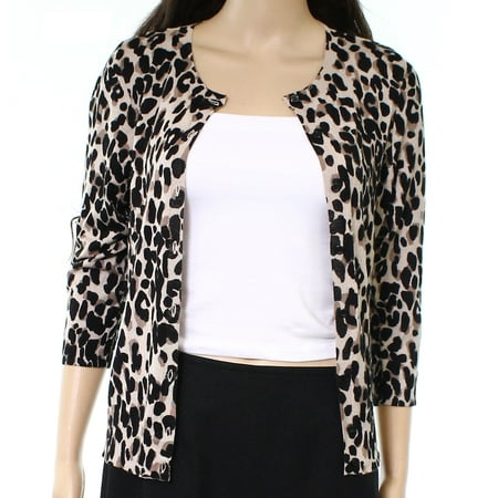 Halogen - Halogen NEW Brown Womens Size Small PS Petite Leopard ...