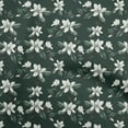 thumbnail image 1 of oneOone Rayon Dark Green Fabric Floral Sewing Craft Projects Fabric Prints By Yard 56 Inch Wide, 1 of 4