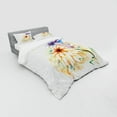 thumbnail image 3 of Ambesonne Dragonfly Bedding Set 3 Pcs, Watercolor Lily Bloom, Twin, Multicolor, 3 of 3