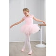 thumbnail image 5 of Stelle Ballet Leotard Mesh Cap Sleeveless Tutu Skirted Ballerina Dress Outfit for Girls,Ballet Pink,5T, 5 of 5