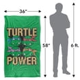 thumbnail image 5 of TMNT Blanket, 36"x58" Turtle Power Silky Touch Super Soft Throw Blanket, 5 of 6