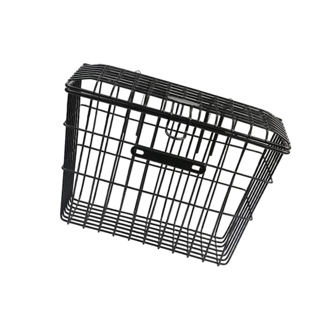 Metal Wire Rear Bike Basket Easy Heavy Duty Metal Wire Installation for Most Rear Bike Racks