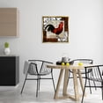 thumbnail image 4 of Stupell Industries Traditional Rooster & Vintage Post Gold Floating Frame Canvas Art, 25 x 25, by Sasha, 4 of 8