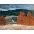 thumbnail image 2 of Helmer Osslund 24x19 Black Ornate Framed Double Matted Museum Art Print Titled: Autumnal Mood Jamtland (1899), 2 of 5