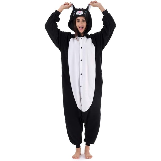 Beauty Shine-Disfraz de dibujos animados Unisex para adultos, ropa de dormir de Halloween y Navidad, mono, pijamas de felpa para Cosplay