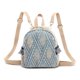thumbnail image 1 of Mochilas pequeñas de tejido de paja Mochilas escolares con estampado de rayas para mujer (Azul) Likrtyny Para estrenar, 1 of 9