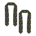 thumbnail image 2 of Haiem Mardi Gras6 Pattern Graduation Stole 2024 | Premium Satin Sash for Graduation Ceremony, 2 of 7