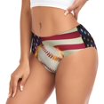 thumbnail image 2 of Fotbe Baseball Ball With Flag Calzones Estampados para Mujer – Ropa Interior de Algodón, Cómoda, Suave y Elástica-3X-Large, 2 of 6