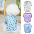 thumbnail image 2 of Soft Pet Coat - Durable Hemming, Washable, Soft, Comfortable, Lightweight, Keep Warm, Polyester Cotton, Floral Print, Pet Clothes for Autumn, 2 of 8