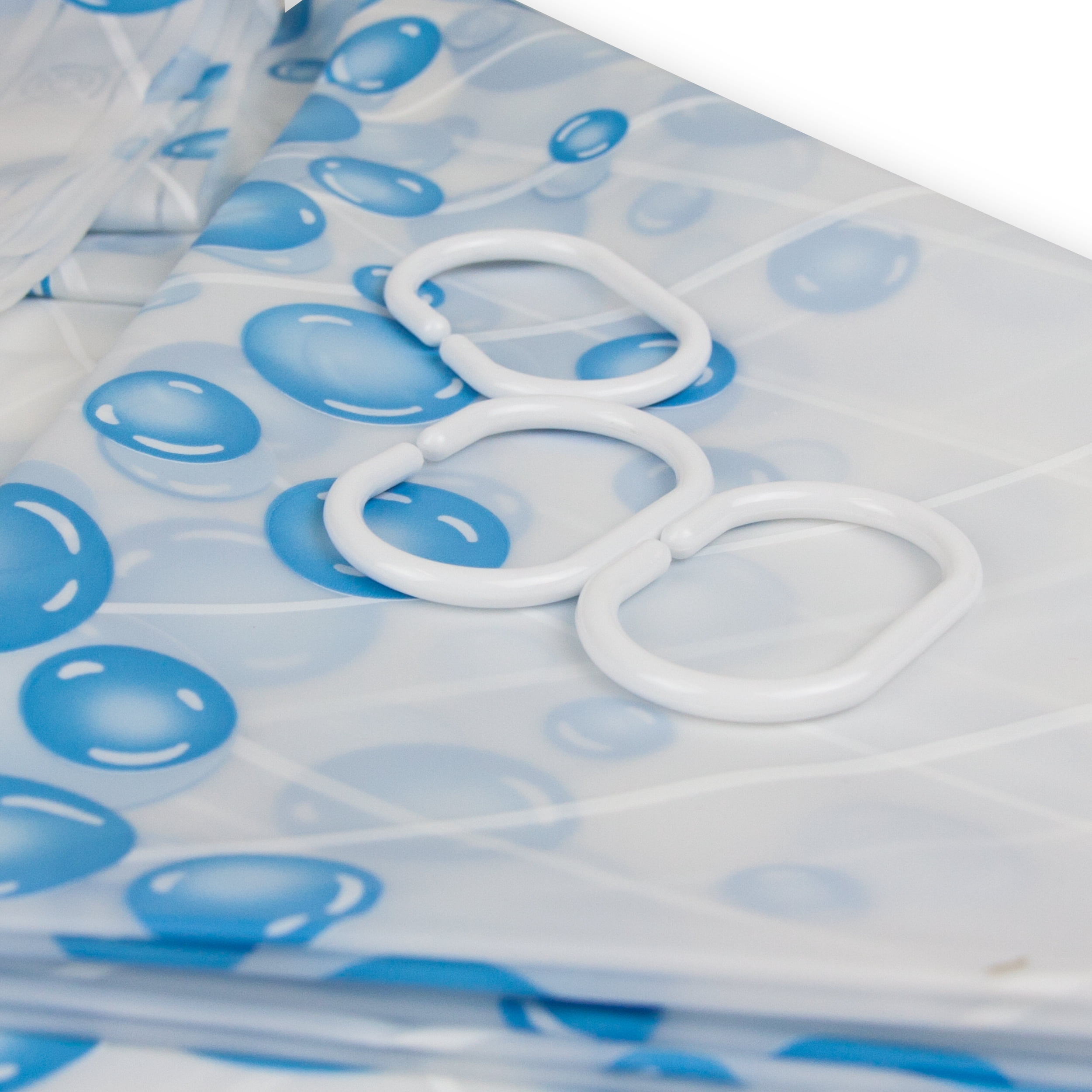 Bubble Column Shower Curtain - 71" x 71"