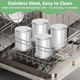 thumbnail image 6 of Stainless Steel Pints and Lids Replacement for Creami Ice Cream Maker NC300 Series – 4 Pack 16 oz with Writable Color Labels, 6 of 6