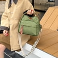 thumbnail image 4 of HUISZJ Nylon Crossbody Bag, Women Shoulder Bag with Zipper, Large Capacity Commute Bag for Work Travel Outdoor (Green), 4 of 8
