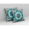 thumbnail image 2 of Jewel Circle Indoor/Outdoor Pillow with Removable Cover in Yellow Red 18x18, 2 of 5