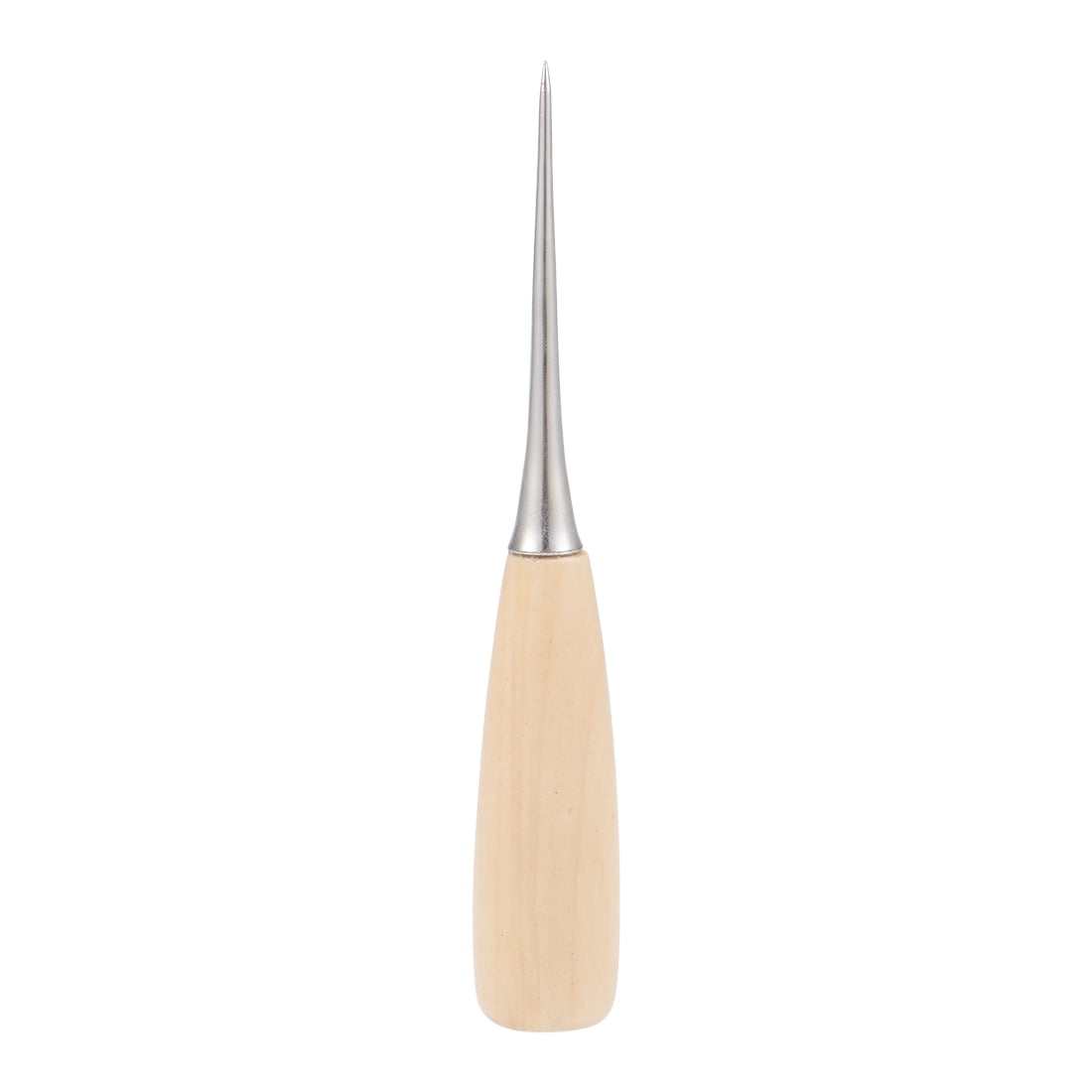 Uxcell Leather Sewing Awl Drill Awl Pin Punching Hole Maker  Wooden Silver Tone
