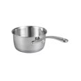 thumbnail image 1 of Imeea Olla Para Derretir Mantequilla Calentador De Mantequilla Cacerola De Acero Inoxidable De Tres Capas 18/10 Con Boquillas Dobles De 0,5 Cuartos De Galón De Plata, 1 of 5