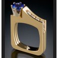 thumbnail image 2 of S925 Silver Color Pure Gemstone Topaz Ring for Women Hip Hop Fine Jewelry Silver 925 Jewelry Rings, 2 of 2