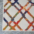 thumbnail image 4 of BNM Diamond Lattice Indoor Outdoor Area Rug, 5' 2" x 7' 2", Cream, 4 of 11