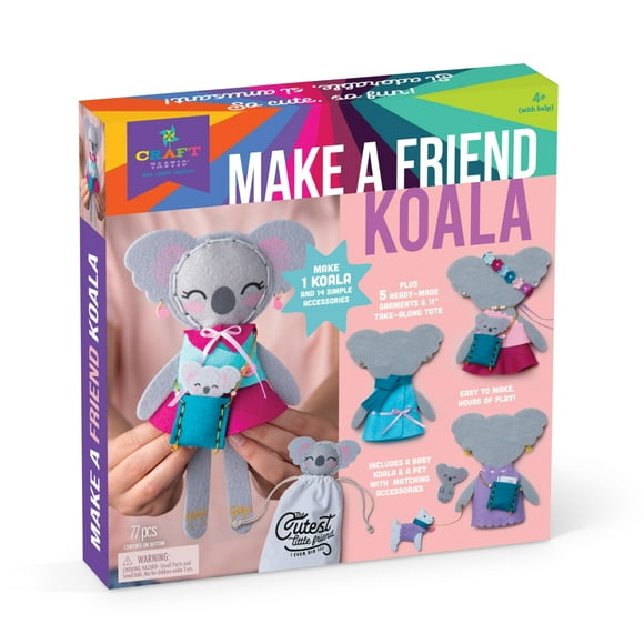 Kit de manualidades PlayMonster Craft-Tastic Make a Friend Koala 6-8