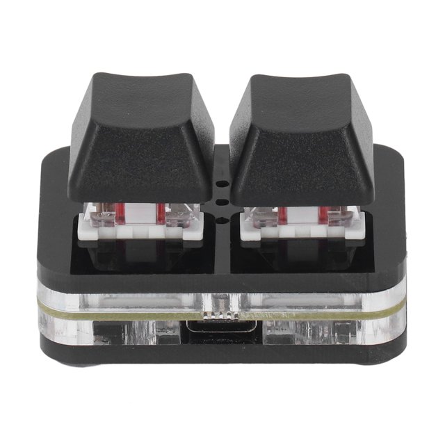 2 Key Keyboard, USB Mechanical Keypad Mini One Handed Keyboard Standard Keyboard
