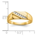 thumbnail image 4 of Auriga 10k Yellow Gold Diamond Men's Ring Size- 10, 4 of 6