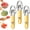 3 Sets, variant on 4-in-1 Stainless Steel Fruit Cutter, Watermelon Slicer Tool with Fork and Knife for Summer Fruit Cutting, Carving Melon Scooper Popsicle Cutter for Kitchen Home