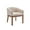Beige - Linen, variant on Guyou Modern Upholstered Dining Chairs Set of 6, Farmhouse Linen Kitchen & Dining Room Chairs with Armrests, 18" W Wooden Barrel Accent Chair Armchair for Dining Room Living Room Bedroom, Cream