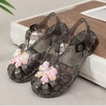 thumbnail image 6 of Viluyesy Girls’ Soft-Soled Crystal Heart Mary Jane Shoes Jelly Princess Flats for Spring & Summer, Beach & Casual Wear Black Size 13, 6 of 10