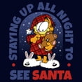 thumbnail image 2 of Men's Garfield Waiting For Santa  Graphic T-Shirt, 2 of 5