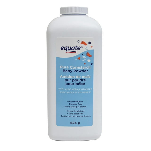 Equate Poudre d'amidon de maïs pur pour bébés - Aloès