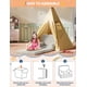 thumbnail image 4 of Yeshouse Sofá infantil 2 en 1 convertible de tela polar, suave y plegable, cómodo sofá cama para sala de juegos, guardería y regalo de cumpleaños, 4 of 6