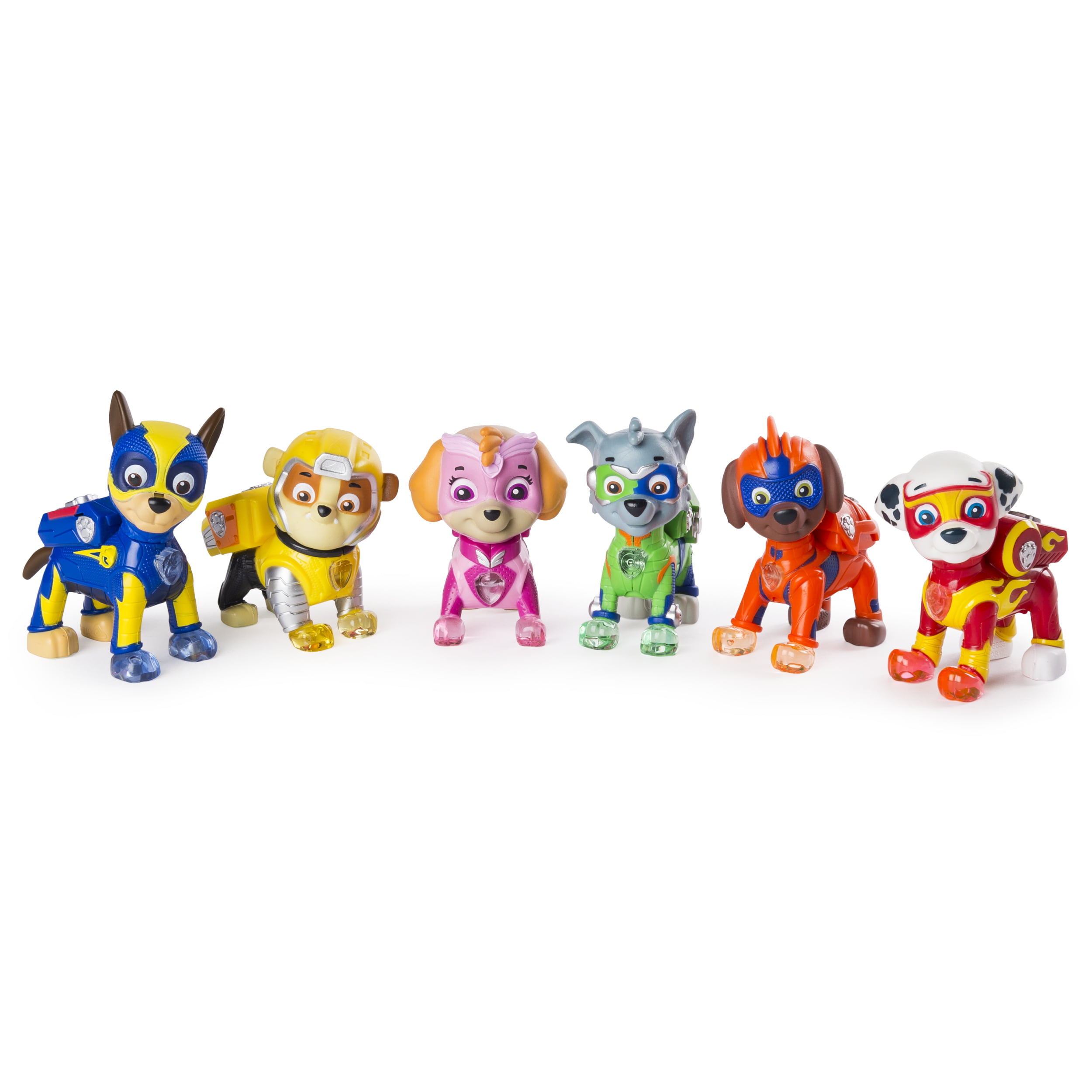 PAW Patrol - Mighty Pups 6-Pack Gift Set, PAW Patrol Figures with ...