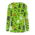 thumbnail image 4 of Halloween Shirts for Women Long Sleeve T-Shirts Funny Graphic Print Casual Loose Comfy Crewneck Tunic Tops Women Fall Outfit, 4 of 4