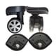thumbnail image 4 of 1 par de ruedas de repuesto de maleta ruedas giratorias universales para equipaje maleta Trolley negro, 4 of 7