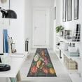 thumbnail image 3 of WOBOGO Peony Butterfly Paintings Bedside Long Rug Delicate and Soft Modern Indoor Area Decor Non Slip Carpet for Bed Room Corridor Entrance Balcony, 3 of 8