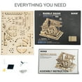 thumbnail image 3 of ROKR 239 Pieces 3D Wooden Jigsaw Puzzle Marble Run Mechanical Puzzle Toy Gifts, 3 of 7