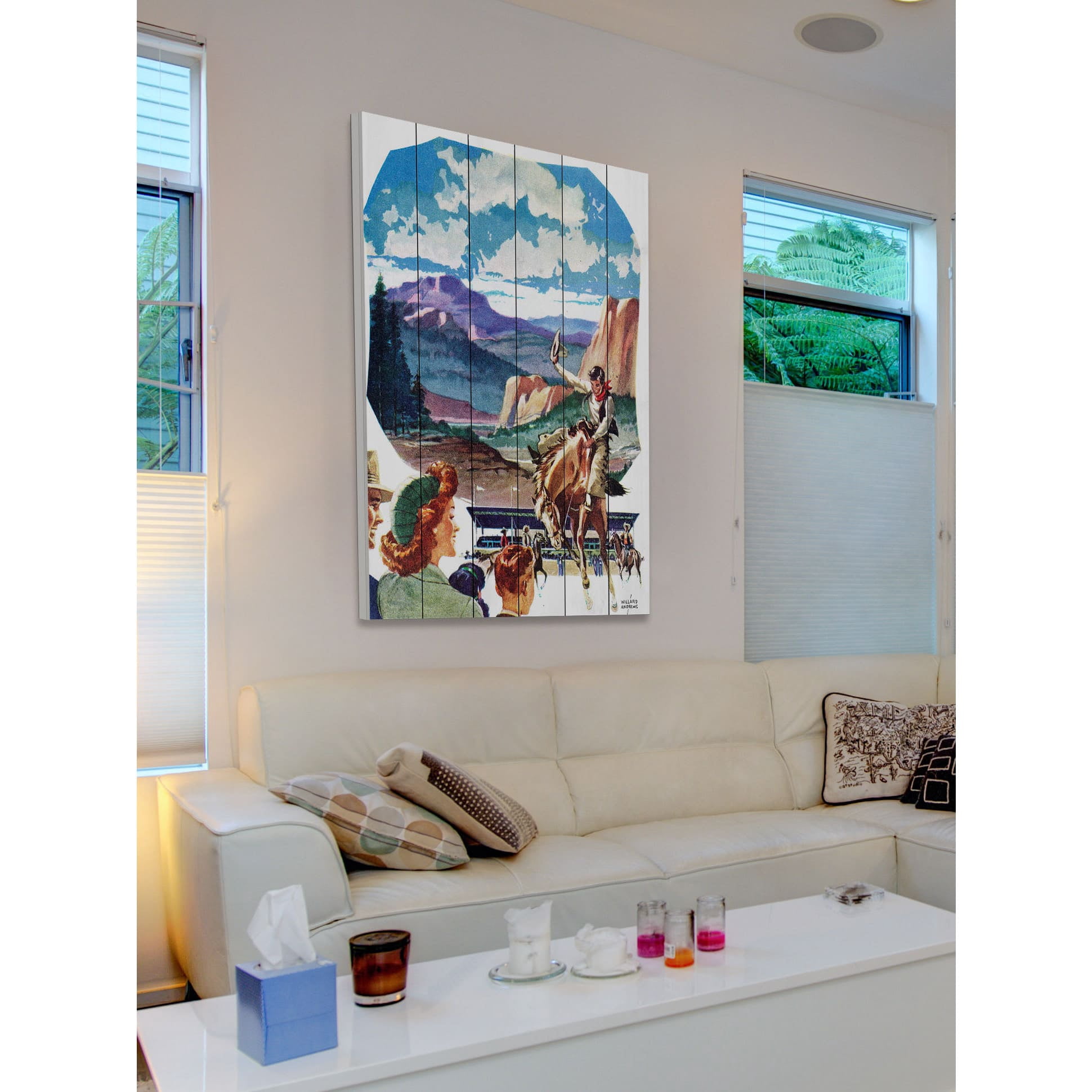 Marmont Hill "Out West" Painting Print on White Wood