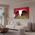 thumbnail image 3 of Póster de lienzo con diseño de calavera de toro, cuernos de vaca, decoración de dormitorio, paisaje deportivo, decoración de oficina, regalo, estilo marco, 12 x 18 pulgadas (30 x 45 cm), 3 of 8