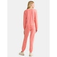thumbnail image 2 of Time and Tru Women's and Women’s Plus French Terry Sweatshirt and Joggers Set, 2-Piece, Sizes XS-4X, 2 of 4