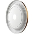 thumbnail image 4 of Ekena Millwork 22"OD x 3 1/2"ID x 1 1/2"P Traditional Thermoformed PVC Ceiling Medallion (Fits Canopies up to 13 1/2"), Metallic Dark Copper, 4 of 10