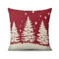 thumbnail image 2 of Green Xmas Trees Pine Rustic Farmhouse Throw Pillows Cover Square Throw Pillow Case 18 x18 Inches 4 Pack Fashion Pillow Cover for Indoor Home Bedroom, 2 of 7