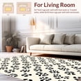 thumbnail image 2 of ODIKA 8'x10' Machine Washable Non-Slip Area Rug, Spotted Faux Asymmetrical Markings Design High Traffic Rug, Black, 317807, 2 of 7